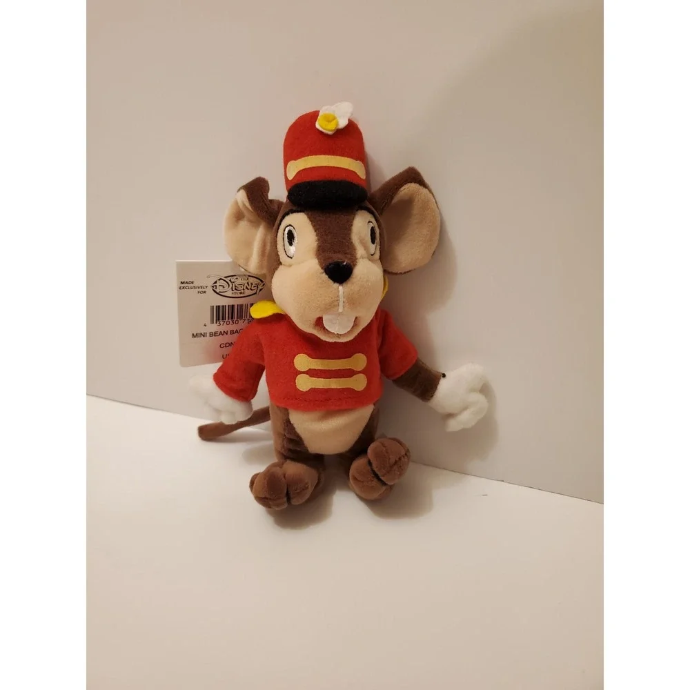 Disney Store Timothy Mouse Mini Bean Bag Plush 8